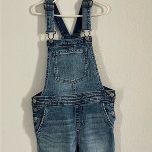 Cat and Jack girls size (8) Medium, blue Jean pant overalls.